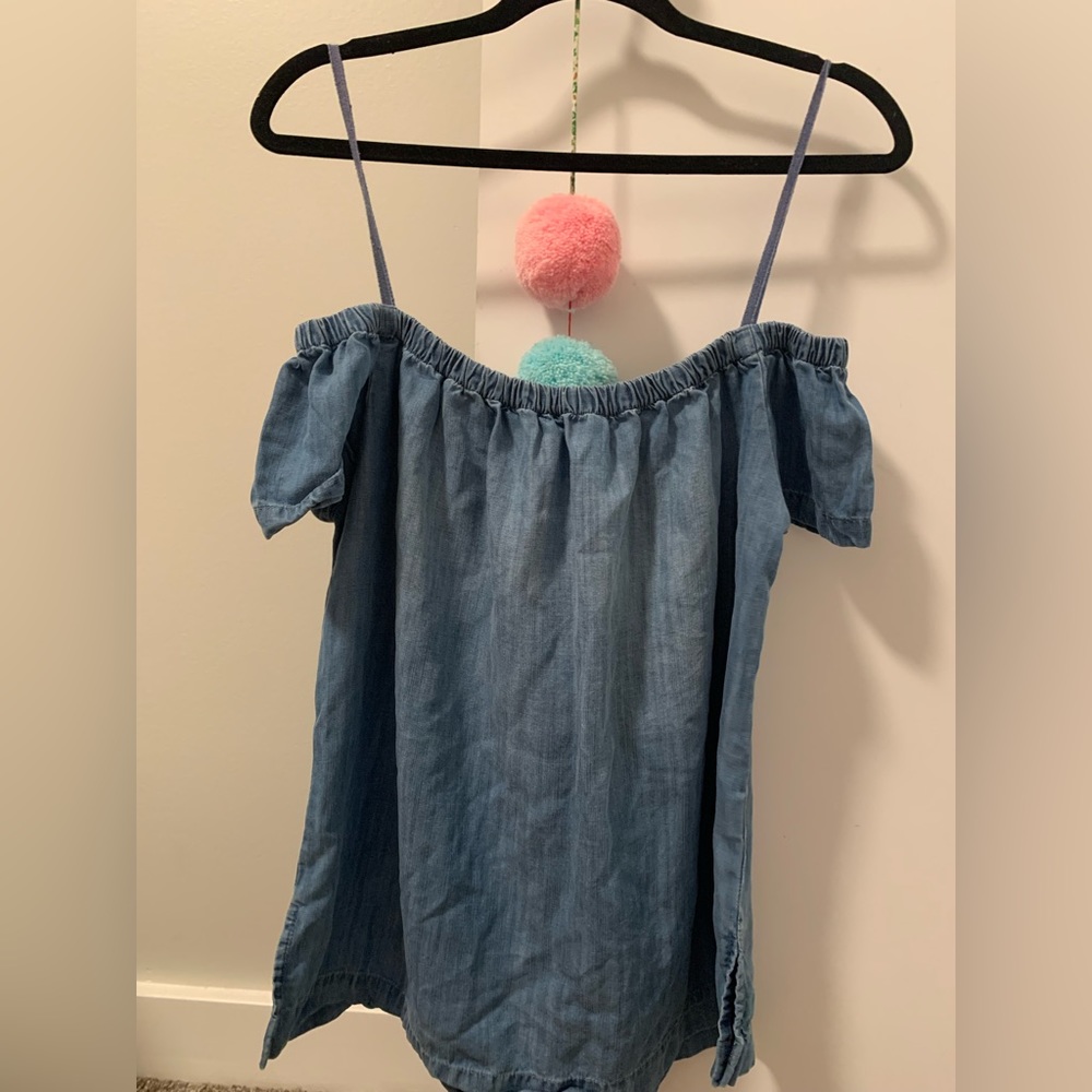 Cloth & Stone linen off shoulder shirt